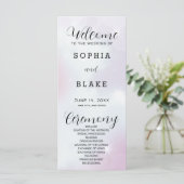 Paars grijs en wit modern weddenschap (Staand voorkant)