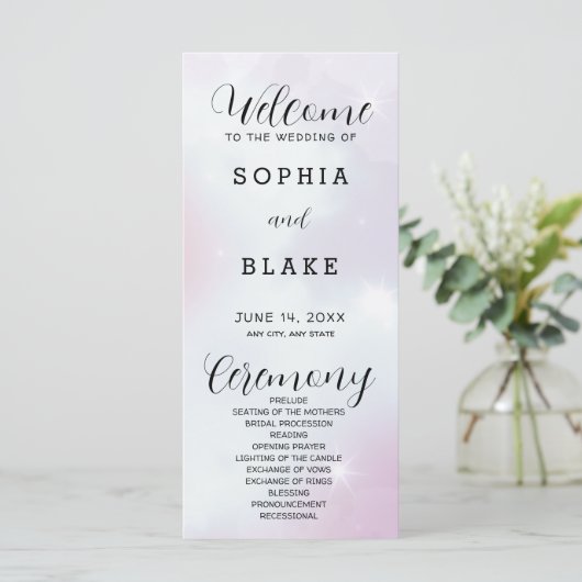 Paars grijs en wit modern weddenschap (Staand voorkant)