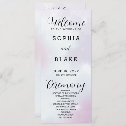 Paars grijs en wit modern weddenschap (Voorkant / Achterkant)