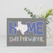 Paars & grijs startpunt, Sweet New Home - Texas Aankondiging (Staand voorkant)