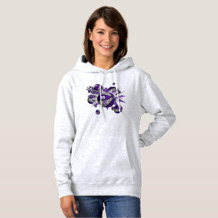 paars grijs team kleuren meisjes basketballen hoodie