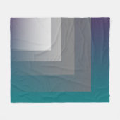 paars grijs turquoise fleece deken (Voorkant (Horizontaal))