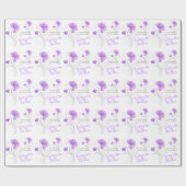 Paars grijze kunstworp voor weddenschappen cadeaupapier (Vlak)