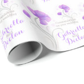 Paars grijze kunstworp voor weddenschappen cadeaupapier (Rol Hoek)