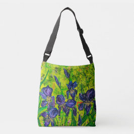 Paars & Groen Canvas tas Irissen
