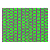 Paars Groen Chevron Zigzag Design  Tafelkleed (Voorkant (Horizontaal))