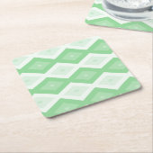 Paars groen diamantpatroon kartonnen onderzetters (Schuin)