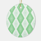 Paars groen diamantpatroon keramisch ornament (Links)