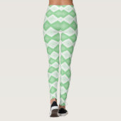 Paars groen diamantpatroon leggings (Achterkant)