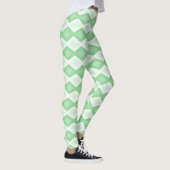 Paars groen diamantpatroon leggings (Rechts)