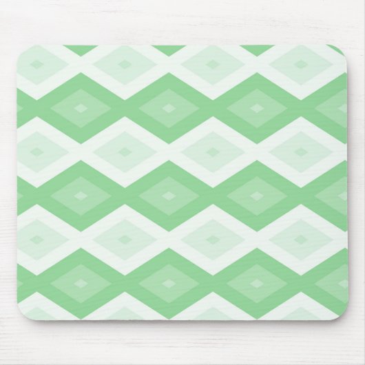 Paars groen diamantpatroon muismat (Voorkant)