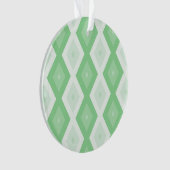 Paars groen diamantpatroon ornament (voorkant)