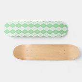 Paars groen diamantpatroon persoonlijk skateboard (Horizontaal)