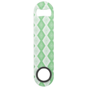 Paars groen diamantpatroon speed flessenopener