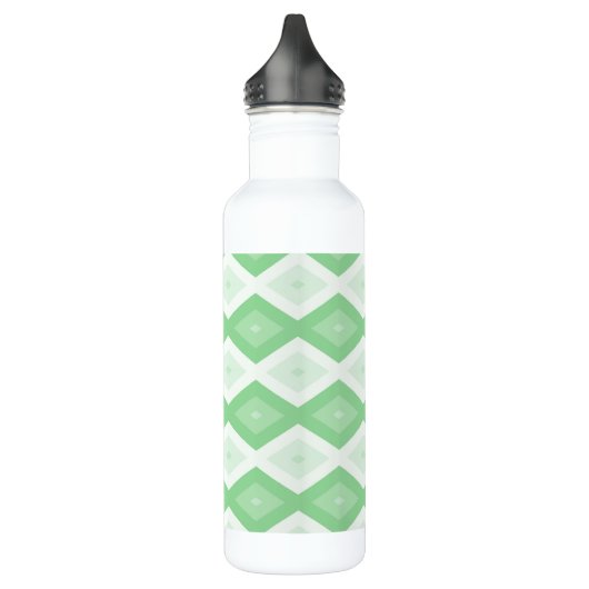 Paars groen diamantpatroon waterfles  (Links)