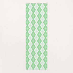 Paars groen diamantpatroon yogamat