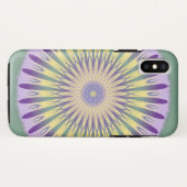 Paars groen en geel Mandala Design Case-Mate iPhone Case (Achterkant (horizontaal))