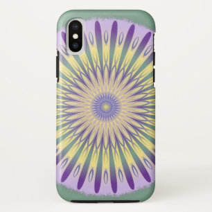Paars groen en geel Mandala Design Case-Mate iPhone Case