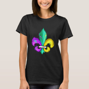 Paars-groen en gouden vlooier voor t-shirt