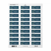 Paars groen Eucalyptus Blue Return Label (Full Sheet)