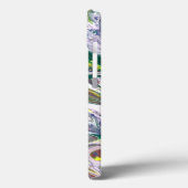 Paars groen geel wit Abstract Case-Mate iPhone Case (Achterkant / Links)