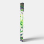Paars groen geel wit Abstract Case-Mate iPhone Case (Achterkant / Rechts)