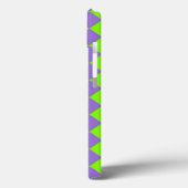 Paars Groen Geruit Diamant Patroon Case-Mate iPhone Case (Achterkant / Links)