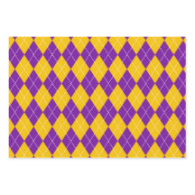 PAARS GROEN GOLD MARDI GRAS DIAMOND PATTERN