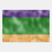 PAARS GROEN GOLD MARDI GRAS STRIPES POLKA DOTS INPAKPAPIER VEL (Voorkant 3)