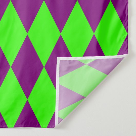Paars Groen Harlekijn Geruit Ontwerp Stof