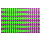 Paars Groen Harlekijn Geruit Ontwerp Stof (Fat Quarter)