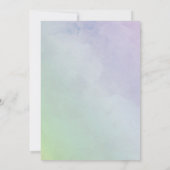 Paars + Groen Hydrangea 25-jarig huwelijksjubileum Kaart (Achterkant)