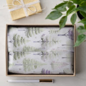 Paars Groen Kerstpatroon#26 ID1009 Tissuepapier (Geschenk)