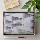 Paars Groen Kerstpatroon#8 ID1009 Tissuepapier (Geschenk)