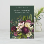 Paars groen natuurherdenkingsprogramma programmakaart (Staand voorkant)