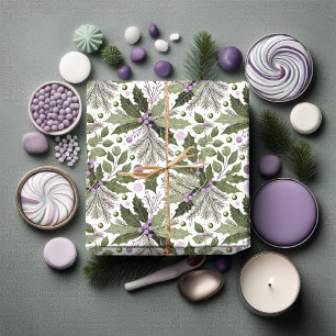 Paars Groen Patroon#17 ID1009 Cadeaupapier