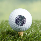 Paars, Groen, Roze, Marmer Kunstwerk Golfballen (Insitu Shirt)