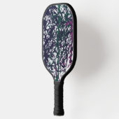 Paars, Groen, Roze, Marmer Kunstwerk Pickleball Paddle (Links)