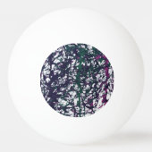 Paars, Groen, Roze, Marmeren Kunstwerk Pingpongbal (Achterkant)