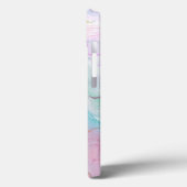 Paars, Groen, Roze Stromende Kleuren Elegant Case-Mate iPhone Case (Achterkant / Links)