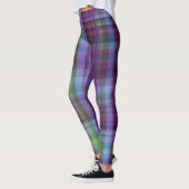 Paars-groen ruit leggings (Links)