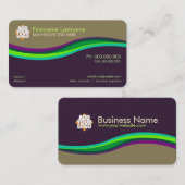 Paars Groen Visitekaartje (Voorkant / Achterkant)