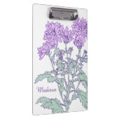 Paars groen wit floraalklembord klembord (Rechts)