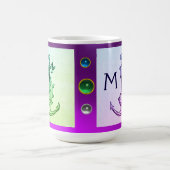 PAARS GROENE ANTIEK ANCHOR, FISCH NAUTISCH Monogra Koffiemok (Center)