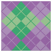 Paars-groene Argyle Stof (Close Up)