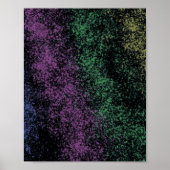 Paars-groene kosmische gradiënt, donkere schaduwen poster (Voorkant)