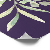 Paars Groenschilderwerk Foto Herdenkingstekens Poster (Hoek)