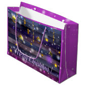  Paars Groot Cadeauzakje (Voorkant Gekanteld)