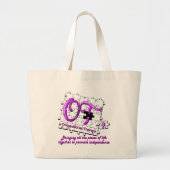 paars grote tote bag (Voorkant)