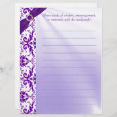 Paars Guestbook (Voorkant / Achterkant)